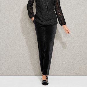 Talbots Velveteen Hampshire Ankle Pants - Black - Size 20W